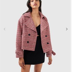 Belle and Bloom Pink Tweed Blazer